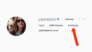 Julia Roberts Joins Instagram, Follows No One